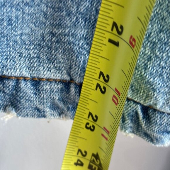 Zara Womens Detachable Faux fur Collar Long Denim Coat Denim Size Small - Picture 5 of 16